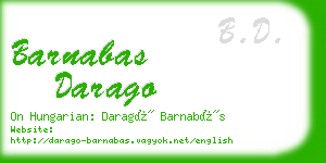 barnabas darago business card